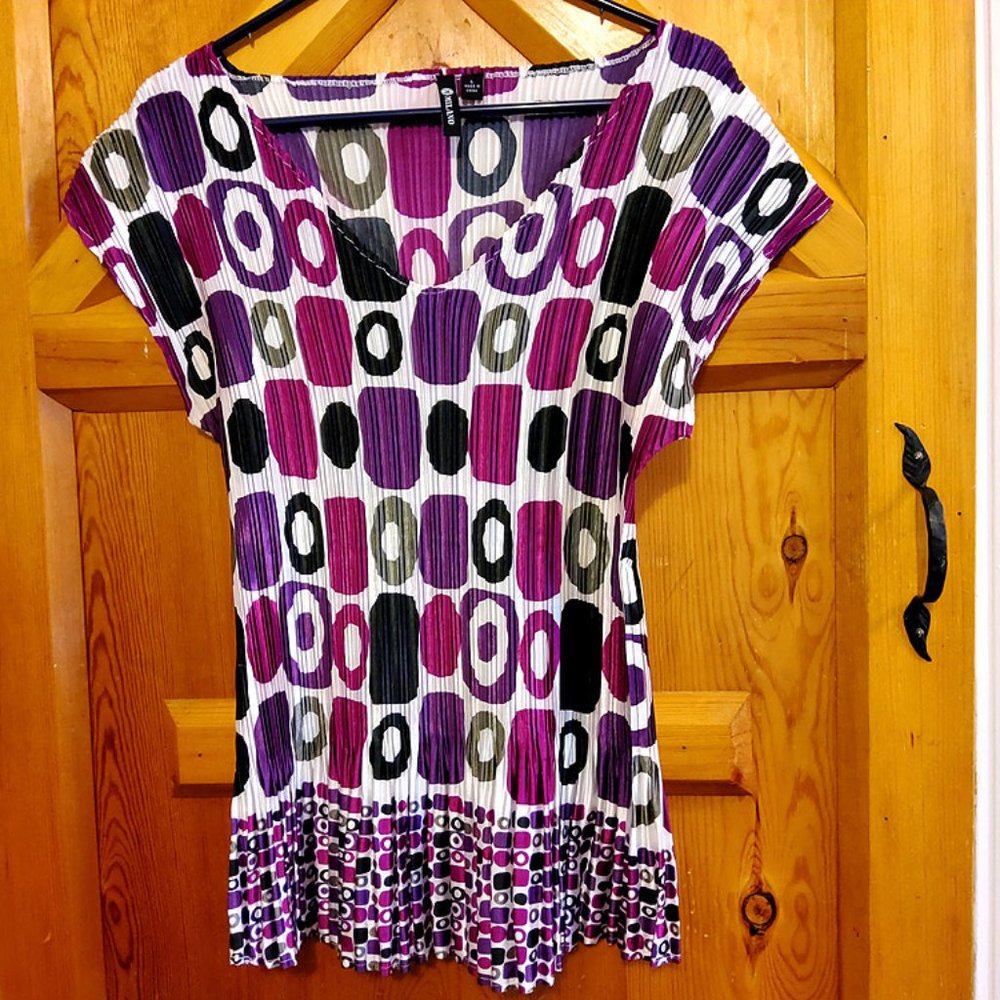 Milano Geometric Sleeveless Top